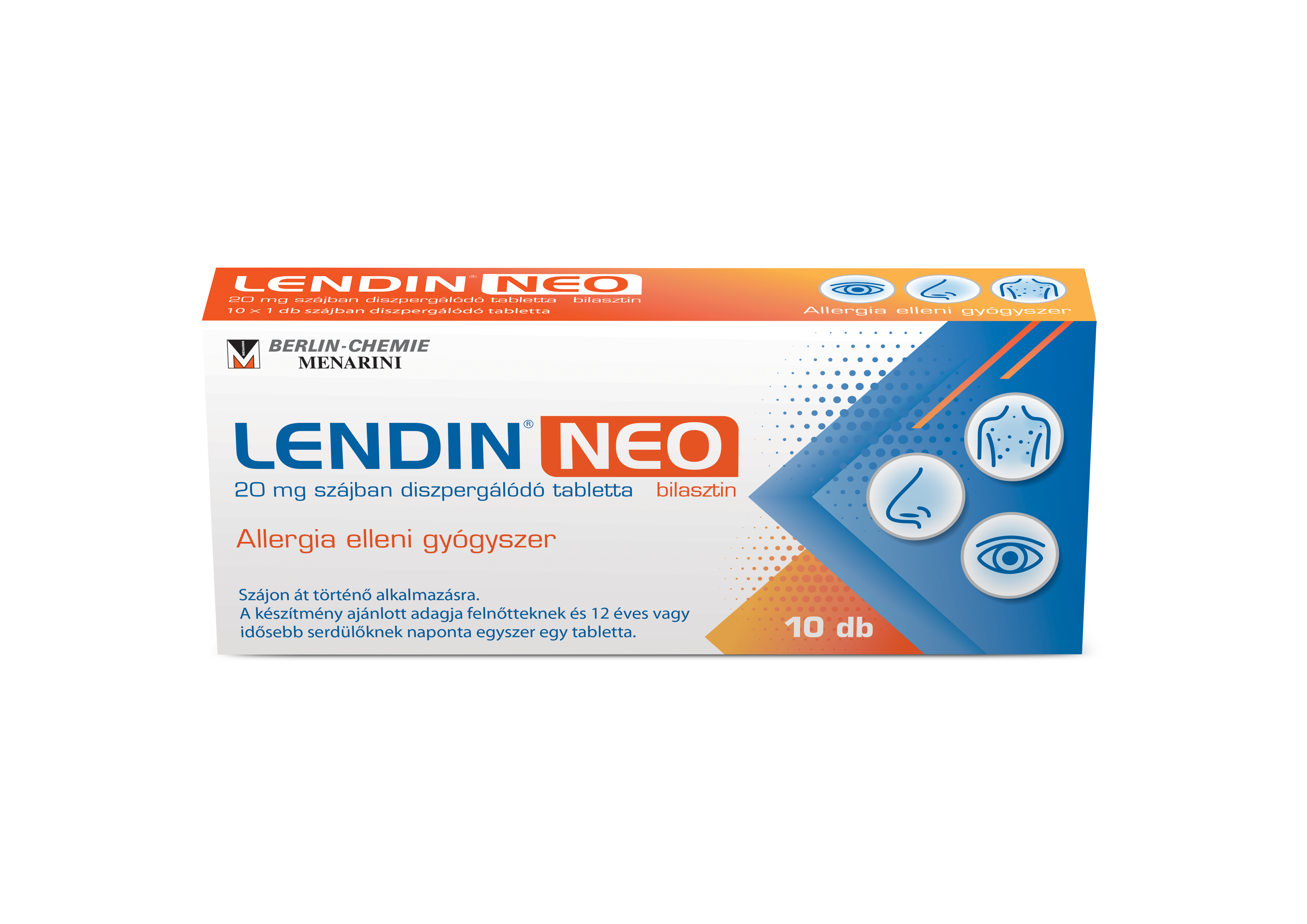 Lendin NEO® 20 mg szájban diszpergálódó tabletta termék kép