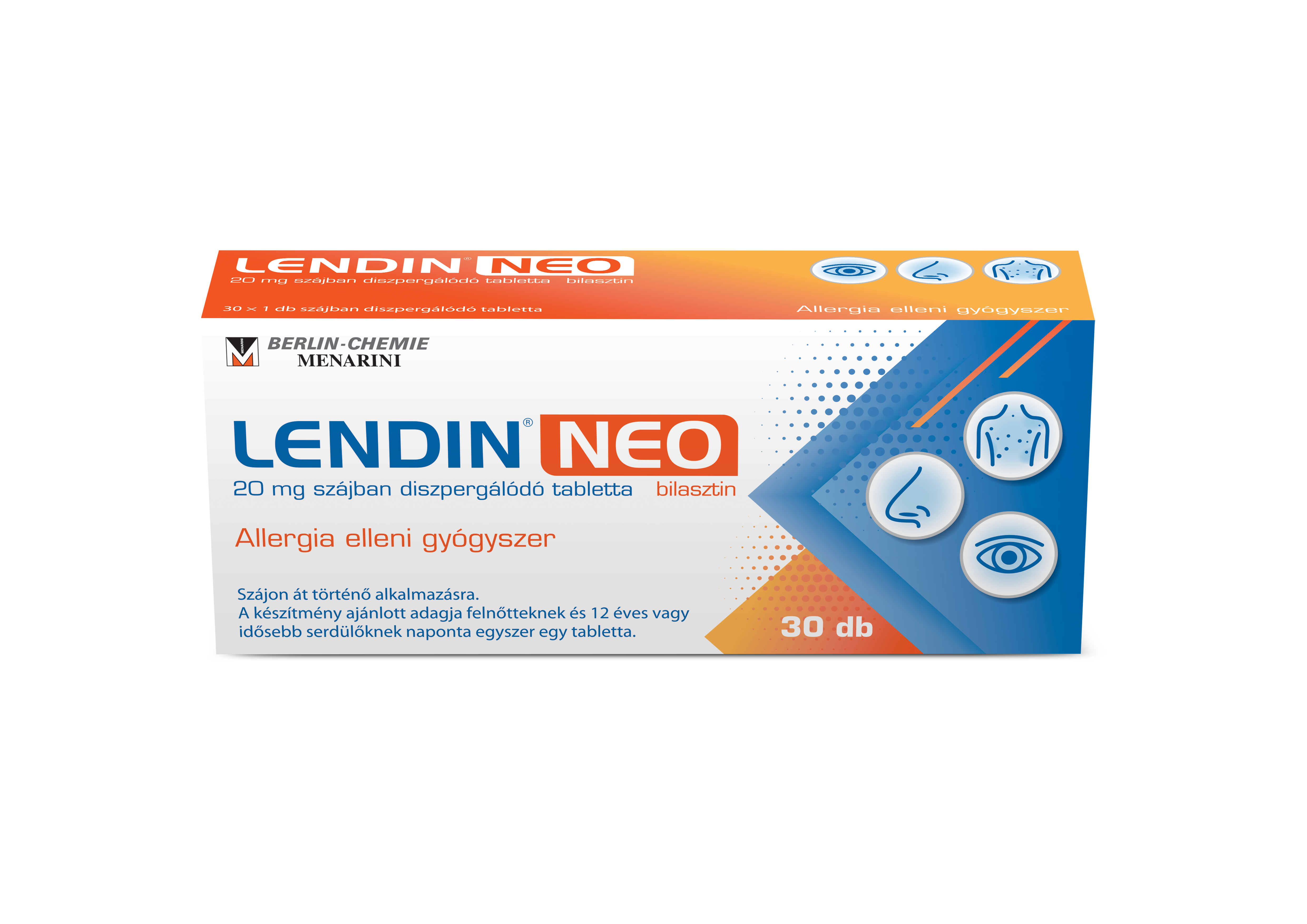 Lendin NEO® 20 mg szájban diszpergálódó tabletta termék kép